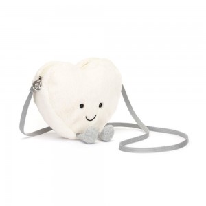 Objekty Jellycat Plyšáci Amuseables Cream Heart,17cm x 18cm x 5cm Bílé | ROHQB-1650