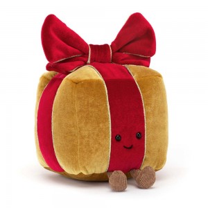 Objekty Jellycat Plyšáci Amuseables Present,13cm x 11cm x 11cm Žluté | HLXFY-2078
