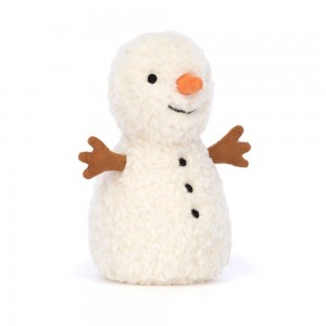 Objekty Jellycat Plyšáci Amuseables Wee Snowman,13cm x 7cm x 7cm Bílé | BKTSY-2390