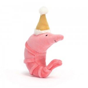 Oceán Jellycat Plyšáci Celebration Crustacean Shrimp,14cm x 4cm x 11cm Růžové | JQEPY-1895
