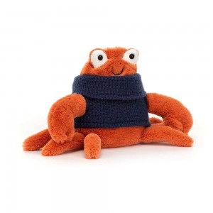 Oceán Jellycat Plyšáci Cozy Crew Crab,12cm x 10cm x 7cm Oranžové | SQMVR-2678