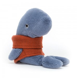 Oceán Jellycat Plyšáci Cozy Crew Whale,15cm x 6cm x 10cm Blankyt | HNKCL-3016