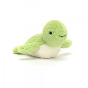 Oceán Jellycat Plyšáci Fluffy Turtle,7cm x 5cm x 9cm Zelene | KENWF-6790