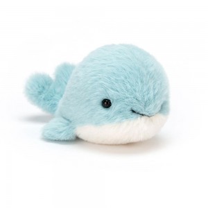 Oceán Jellycat Plyšáci Fluffy Whale,7cm x 5cm x 10cm Blankyt | JTDAN-4672