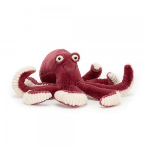 Oceán Jellycat Plyšáci Obbie Octopus,32cm x 9cm x 9cm Červené | UGRJC-2641