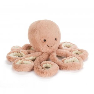 Oceán Jellycat Plyšáci Odell Octopus,47cm x 19cm x 19cm Oranžové | AFCDH-1069