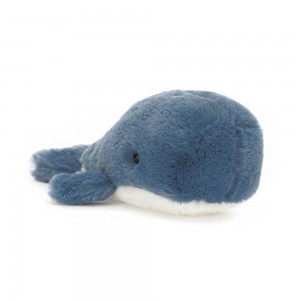 Oceán Jellycat Plyšáci Wavelly Whale,8cm x 6cm x 13cm Blankyt | YNAQM-5270