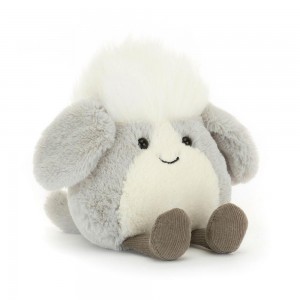 Pejsci Jellycat Plyšáci Amuseabean Sheepdog,4.7in x 3.5in x 2.4in Šedé | RXBTQ-9860