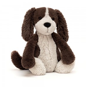 Pejsci Jellycat Plyšáci Bashful Fudge Puppy,12.2in x 4.7in x 3.5in Hnědé | HLJER-4917