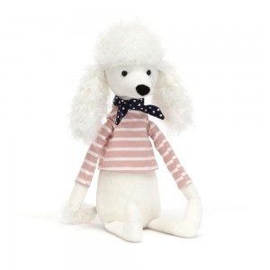 Pejsci Jellycat Plyšáci Beatnik Buddy Poodle,11.8in x 2.8in x 2in Bílé | USXGO-9287