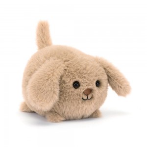 Pejsci Jellycat Plyšáci Caboodle Puppy,3.9in x 3.5in x 4.3in Béžový | DZIGF-0823