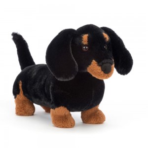Pejsci Jellycat Plyšáci Freddie Sausage,7.5in x 3.5in x 11.4in Černé | ZTSKR-9781