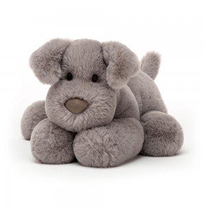 Pejsci Jellycat Plyšáci Huggady,5.5in x 7.9in x 9.1in Hnědé | EMZPV-0632