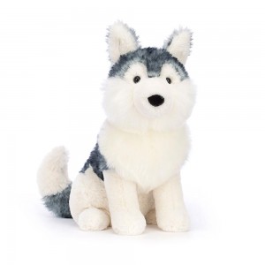 Pejsci Jellycat Plyšáci Jackson Husky,9.8in x 5.1in x 6.3in Bílé | JIRQL-4091