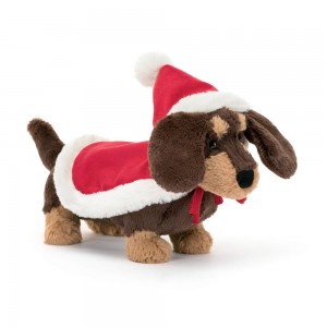 Pejsci Jellycat Plyšáci Winter Warmer Otto Sausage,5.9in x 2.8in x 7.5in Hnědé | OIUEY-9103