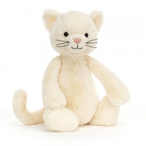 Pet Jellycat Plyšáci Bashful Cream Kitten,31cm x 12cm x 9cm Bílé | LKYWC-5169