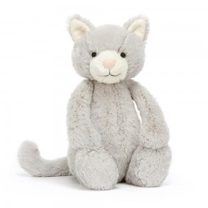 Pet Jellycat Plyšáci Bashful Kitty,31cm x 12cm x 9cm Šedé | BOADG-7429