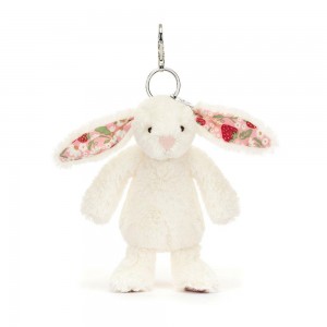 Pet Jellycat Plyšáci Blossom Cream Bunny 'Berry',18cm x 5cm x 4cm Bílé | ILJTQ-0497