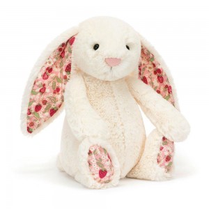 Pet Jellycat Plyšáci Blossom Cream Bunny 'Berry',31cm x 12cm x 9cm Bílé | OVIGH-8765
