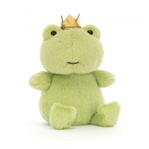 Plazi Jellycat Plyšáci Crowning Croaker Green,15cm x 8cm x 5cm Zelene | ONUDH-4320