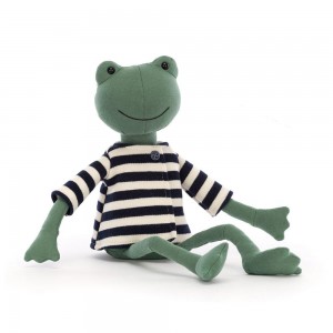 Plazi Jellycat Plyšáci Francisco Žábičky,32cm x 10cm x 7cm Zelene | RIKAM-8073