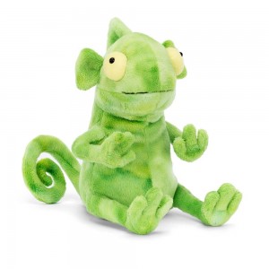 Plazi Jellycat Plyšáci Frankie Frilled-Neck Lizard,25cm x 10cm x 15cm Zelene | KTJSP-5937