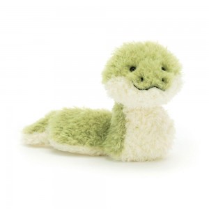 Plazi Jellycat Plyšáci Little Snake,16cm x 8cm x 21cm Zelene | HWBLM-2650