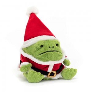 Plazi Jellycat Plyšáci Santa Ricky Rain Žábičky,16cm x 12cm x 13cm Zelene | SZXLD-9217