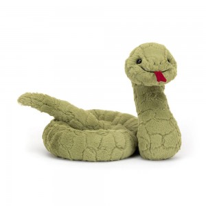 Plazi Jellycat Plyšáci Stevie Snake,19cm x 10cm x 24cm Zelene | GCQRV-2365