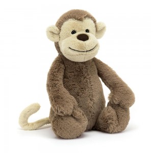 Plyšáci Jellycat Plyšáci Bashful Opičky,31cm x 12cm x 9cm Hnědé | KSUGB-9821