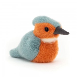 Ptáčci Jellycat Plyšáci Birdling Kingfisher,10cm x 7cm x 9cm Blankyt | TEZAC-8701