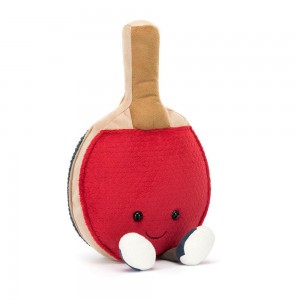 Sportovní Jellycat Plyšáci Amuseables Table Tennis,28cm x 15cm x 5cm Červené | DHJME-2849