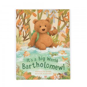 Story Knihy Jellycat It's a Big World Bartholomew,29cm x 22cm x 1cm Hnědé | UVJYH-6213