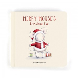 Story Knihy Jellycat Merry Mouse's Christmas Eve,19cm x 19cm x 2cm Bílé | FJZKX-6053