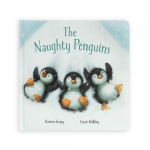 Story Knihy Jellycat The Naughty Penguins,21cm x 21cm x 2cm Bílé | TPFXK-8725