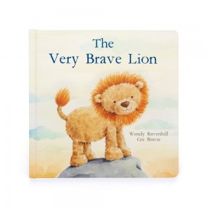 Story Knihy Jellycat The Very Brave Lion,23cm x 23cm x 2cm Žluté | BTIRP-8603