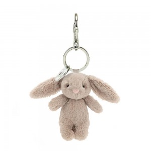 Taška Charms Jellycat Bashful Bunny Beige,15cm x 4cm x 3cm Béžový | UCQAB-9185