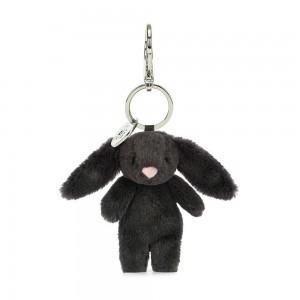 Taška Charms Jellycat Bashful Bunny Inky,15cm x 4cm x 3cm Černé | NVEHY-7209