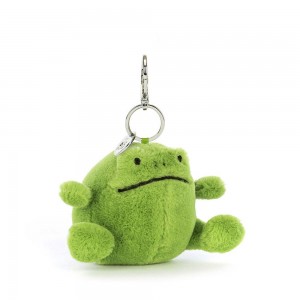 Taška Charms Jellycat Ricky Rain Žábičky,14cm x 8cm x 8cm Zelene | GTABX-8930
