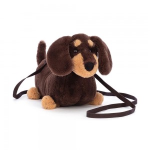 Tašky Jellycat Otto Sausage,16cm x 7cm x 22cm Hnědé | WZQLA-4856