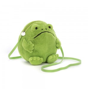Tašky Jellycat Ricky Rain Žábičky,17cm x 17cm x 5cm Zelene | UHAKM-0427