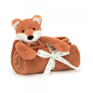 Usínáček Jellycat Bashful Fox Cub Blankie,27cm x 20cm x 7cm Oranžové | FETZB-2157