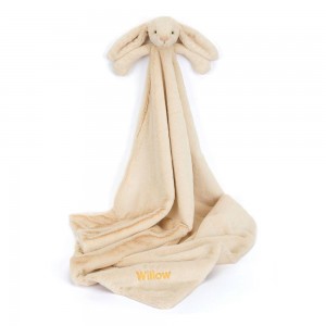 Usínáček Jellycat Bashful Luxe Bunny Willow Blankie,56cm x 70cm x 9cm Béžový | ASDIB-2138