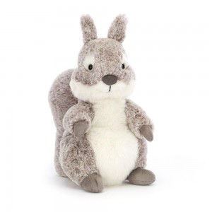 Woodland Jellycat Plyšáci Ambrosie Squirrel,22cm x 11cm x 9cm Šedé | UIWQR-1562
