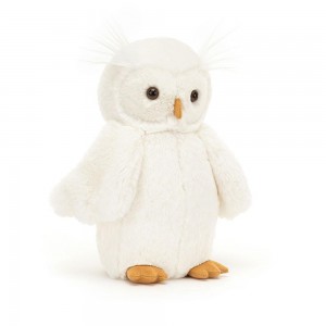 Woodland Jellycat Plyšáci Bashful Owl,27cm x 10cm x 10cm Bílé | JHBRG-1637