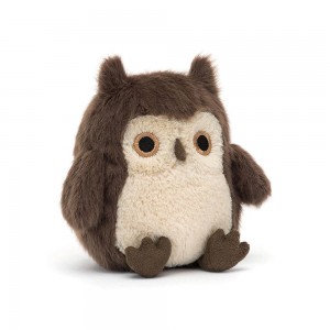 Woodland Jellycat Plyšáci Brown Owling,11cm x 7cm x 6cm Hnědé | FNSAM-2651
