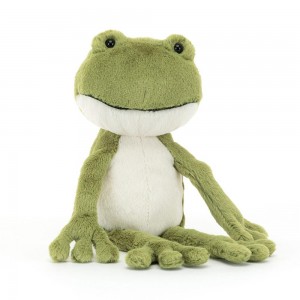 Woodland Jellycat Plyšáci Finnegan Žábičky,23cm x 7cm x 7cm Zelene | WNMXQ-8634
