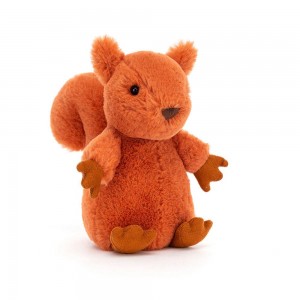 Woodland Jellycat Plyšáci Nippit Squirrel,14cm x 7cm x 6cm Oranžové | PQHNI-9521