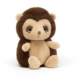 Woodland Jellycat Plyšáci Snoozling Hedgehog,28cm x 14cm x 14cm Hnědé | PQHIZ-0629