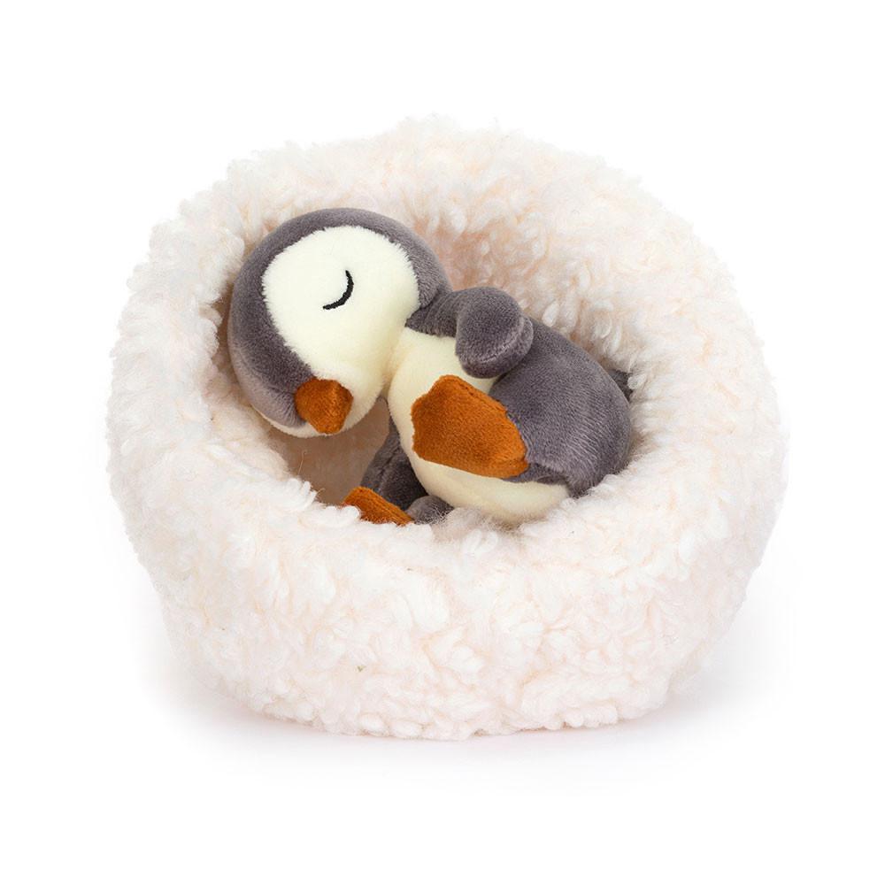 Arktida A Antarktida Jellycat Plyšáci Hibernating Penguin,9cm x 13cm x 13cm Černé | YJSOE-5862